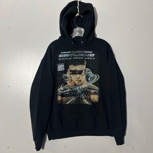 Rauw Alejandro Saturno World Tour 2023 Hoodie Jabbawockeez Mens Medium Black